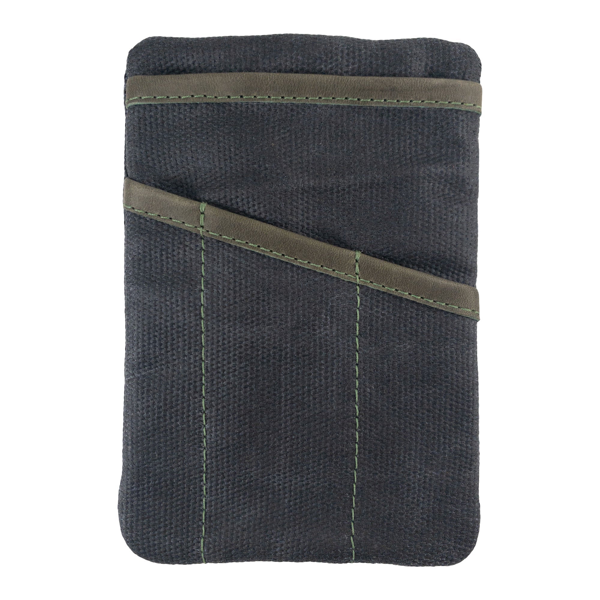 Back view of the navy Multi-tool Pocket Pouch by Hide & Drink, showcasing the quality artisan craftsmanship.
