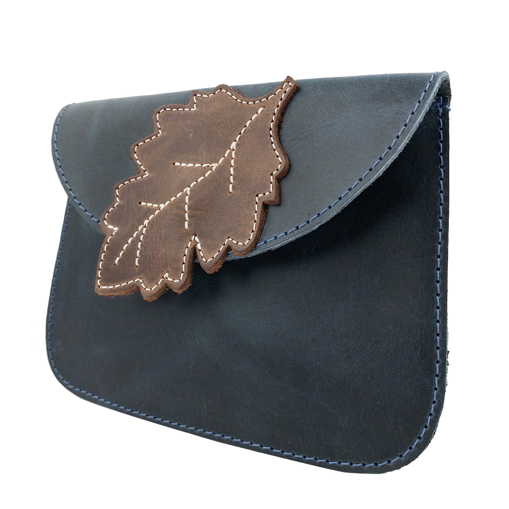 Card Wallet Leaves Design - Stockyard X 'The Leather Store'