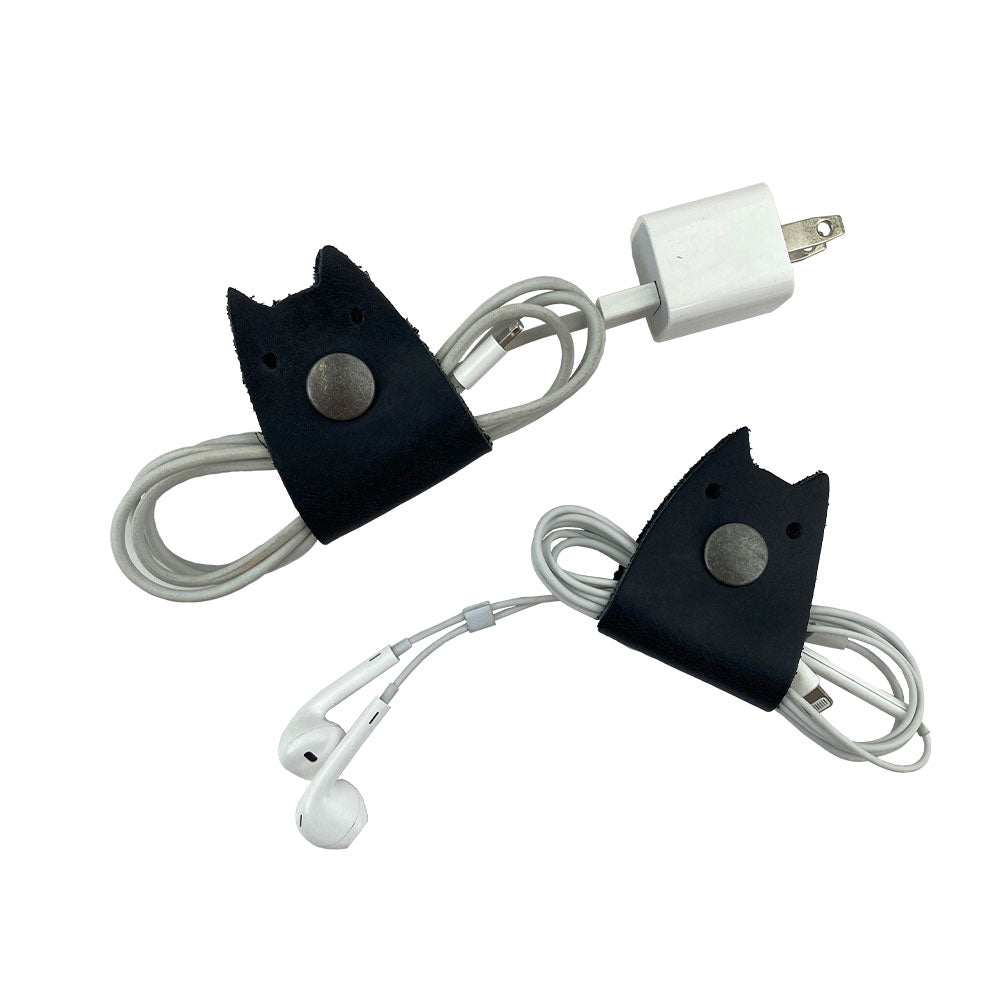 Cat Shaped Cord Keeper (2-Pack) - Stockyard X 'The Leather Store'