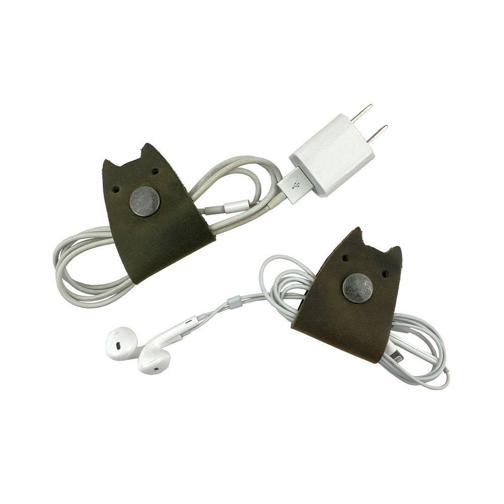 Cat Shaped Cord Keeper (2-Pack) - Stockyard X 'The Leather Store'