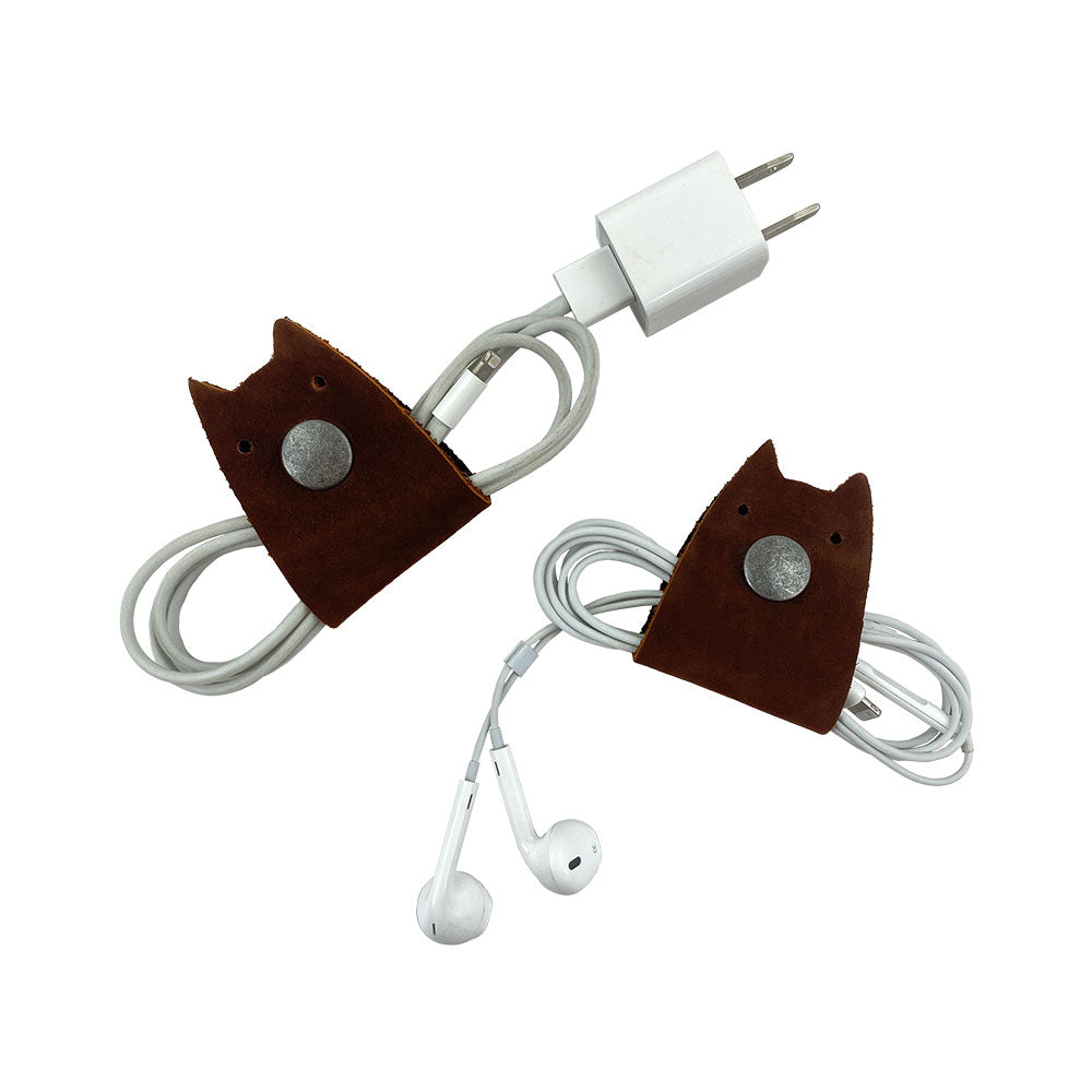 Cat Shaped Cord Keeper (2-Pack) - Stockyard X 'The Leather Store'