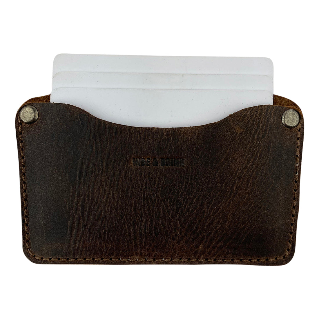 Riveted Formal Card Holder - Stockyard X 'The Leather Store'