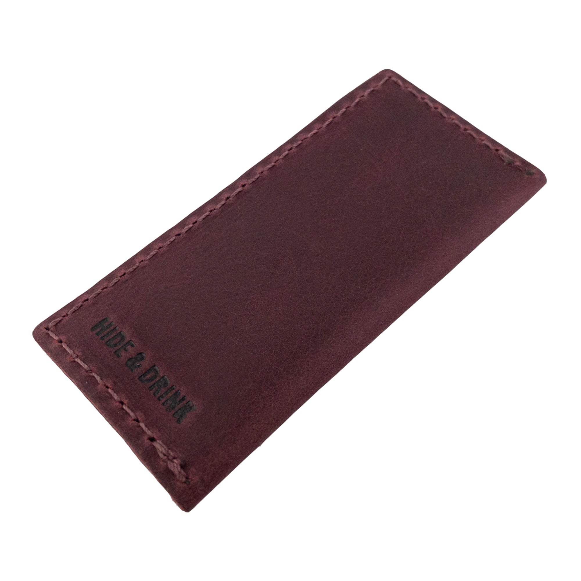 Hide & Drink Tooth Pick Case (4 Pack) showcasing the usage of leather in creating a toothpick holder. Set of 4 Tooth Pick Cases, Cooking Accessories, Full Grain Leather, StockyardX, Small Batch Production, Hand Cut, Hand Sewn, Fire Branded, Artisan, Handmade in La Antigua Guatemala & Oaxaca Mexico.