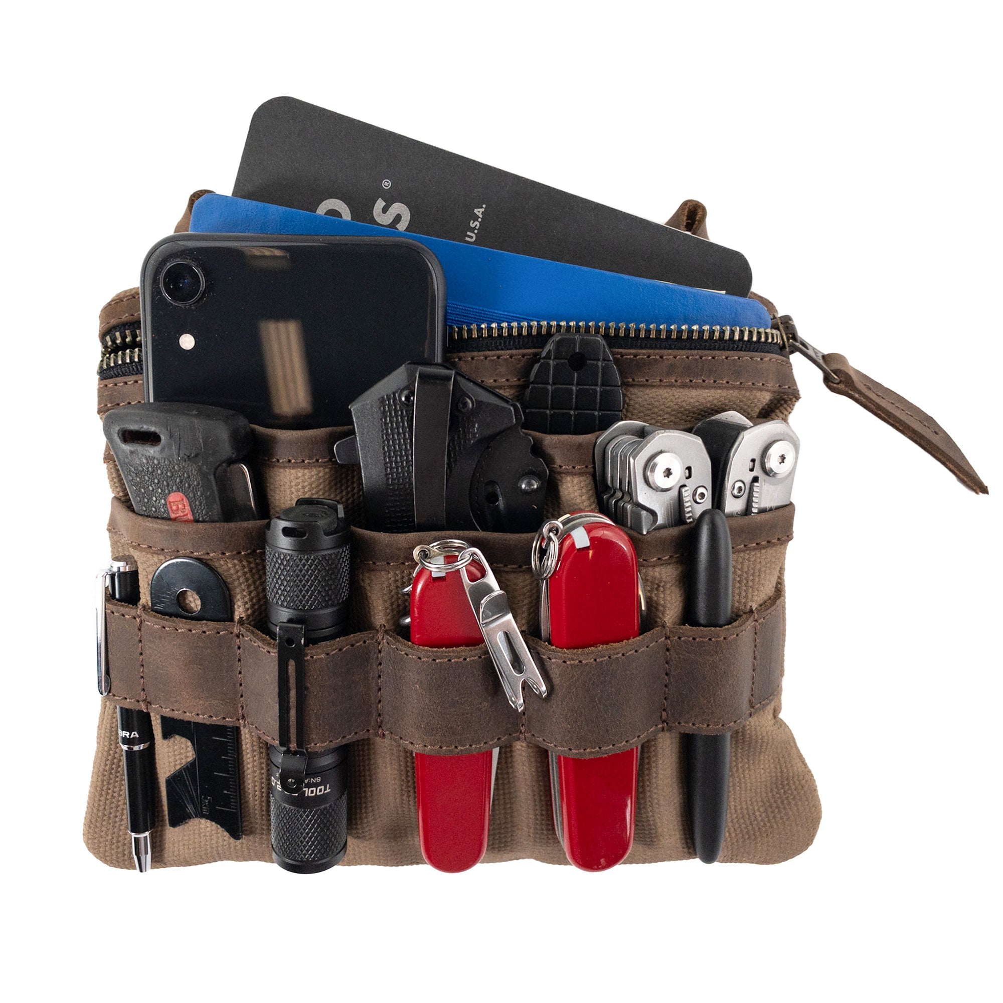 Multi-Tool Pocket Pouch XXL for Camping - Stockyard X 'The Leather Store'