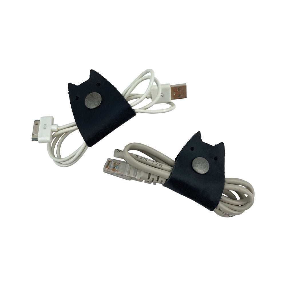 Cat Shaped Cord Keeper (2-Pack) - Stockyard X 'The Leather Store'
