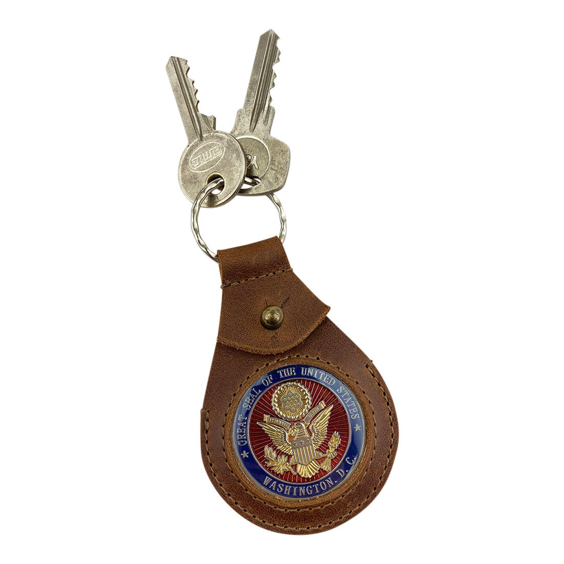 Medallion Holder Keychain - Stockyard X 'The Leather Store'