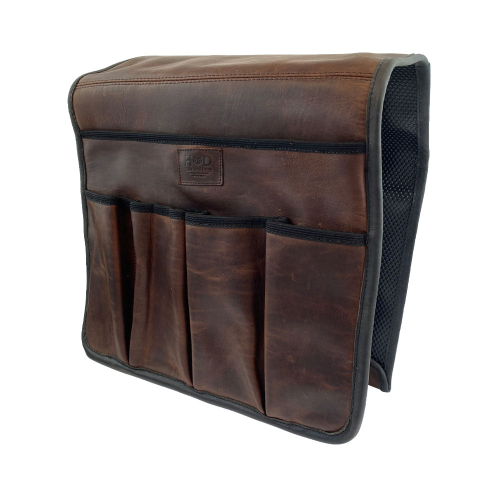 Non Slip Remote Control Holder Bourbon Brown - Stockyard X 'The Leather Store'