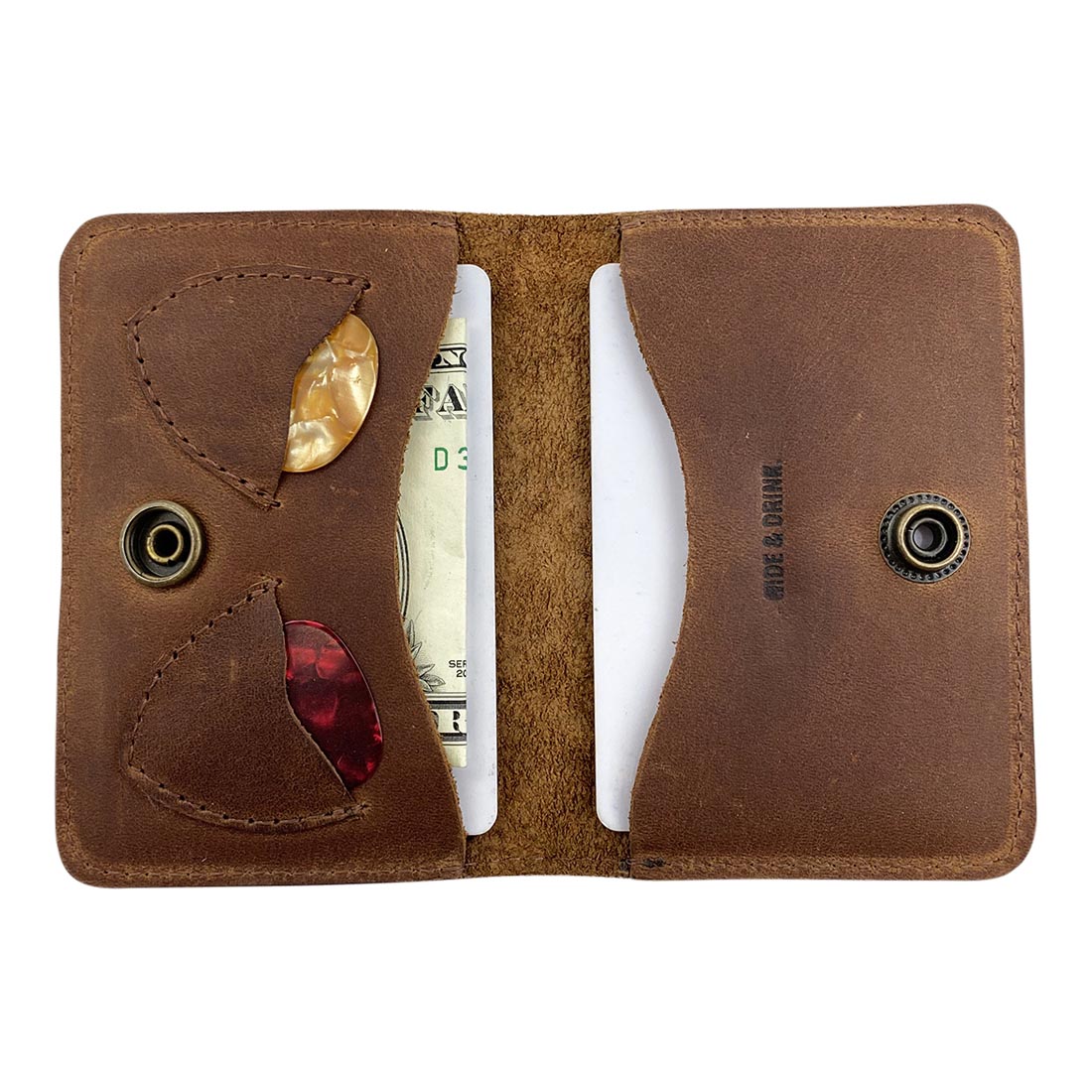 Guitar Pick Bifold Wallet - Stockyard X 'The Leather Store'