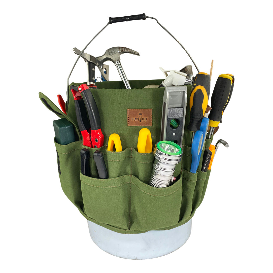 Tool Organizer for Bucket (Not Included) - Stockyard X 'The Leather Store'