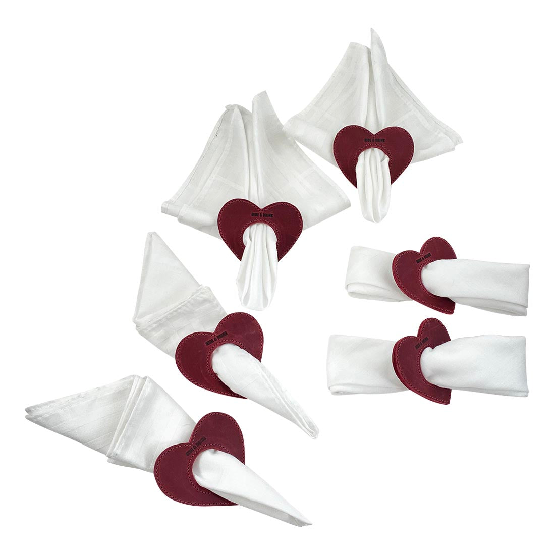 Heart Napkin Rings - Stockyard X 'The Leather Store'