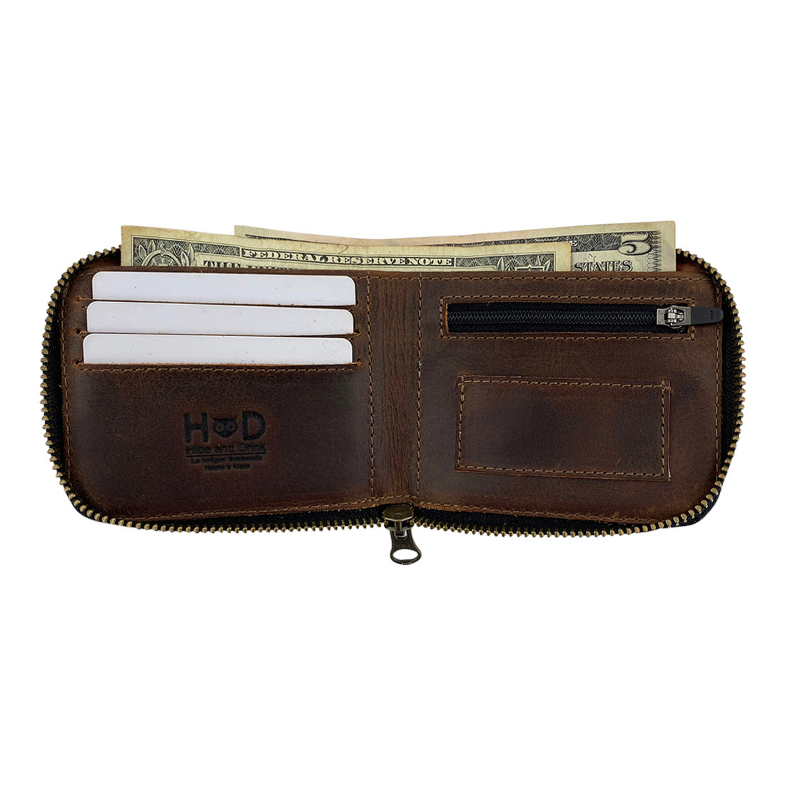 Zippered Wallet - Stockyard X 'The Leather Store'