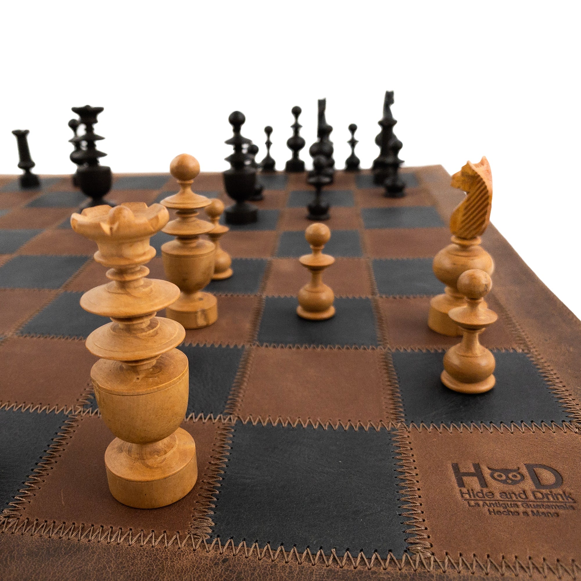 Chess Board (Pieces Not Included) - Stockyard X 'The Leather Store'