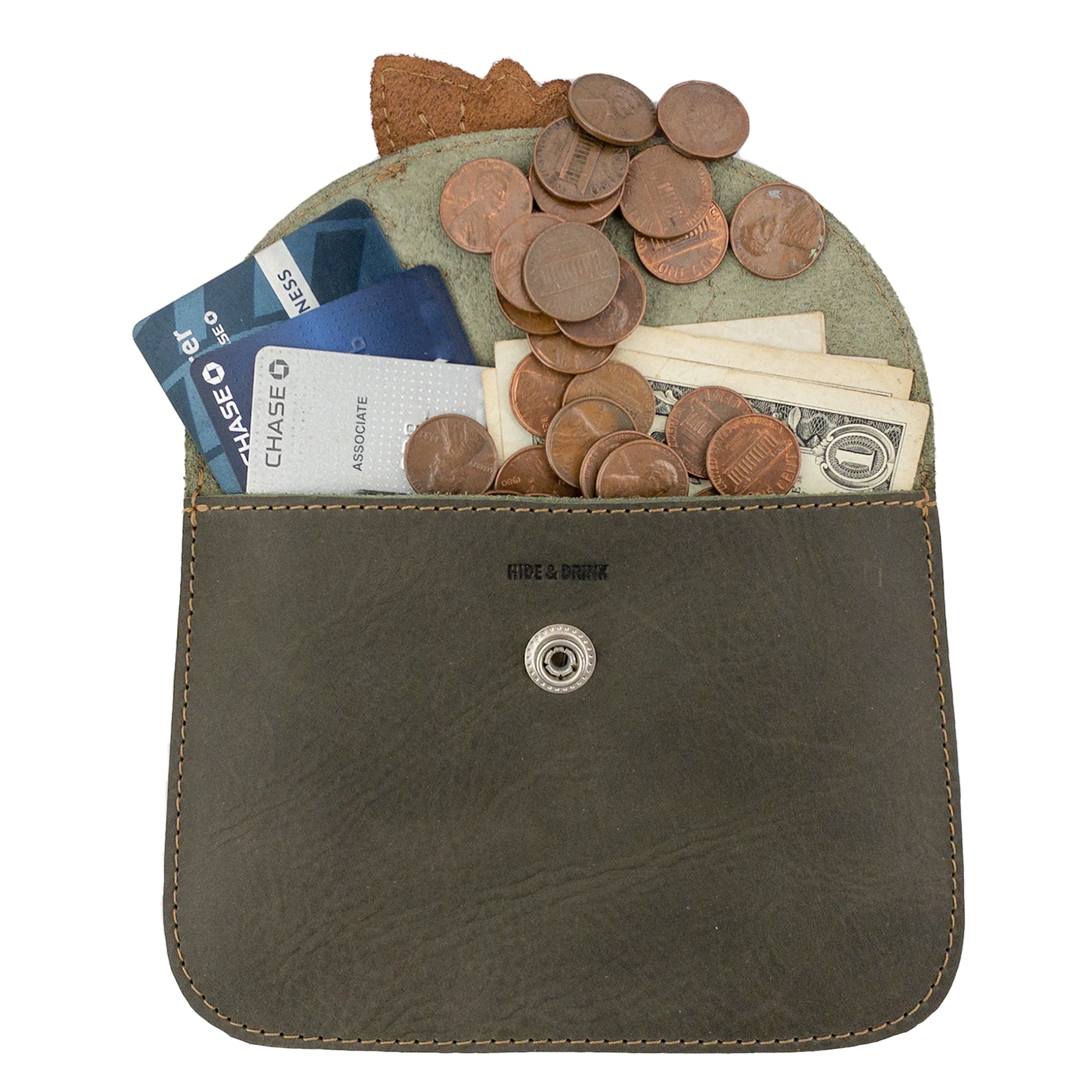 Card Wallet Leaves Design - Stockyard X 'The Leather Store'