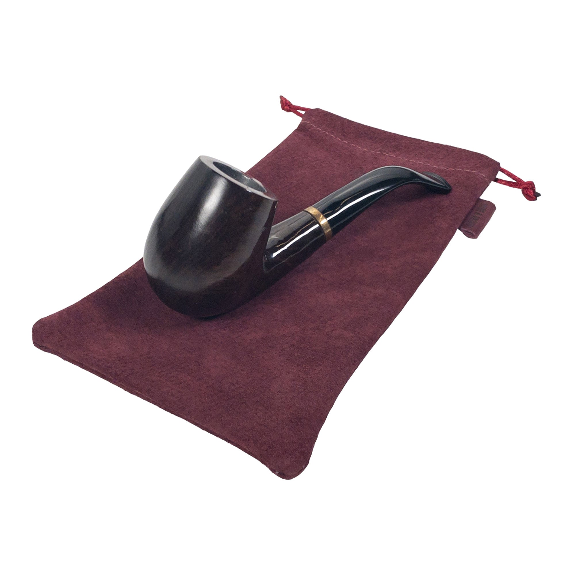 Hide & Drink Drawstring Bag for Pipe, made from soft sheepskin leather. This handcrafted accessory exemplifies the dedication of artisans from Guatemala & Oaxaca in quality design.