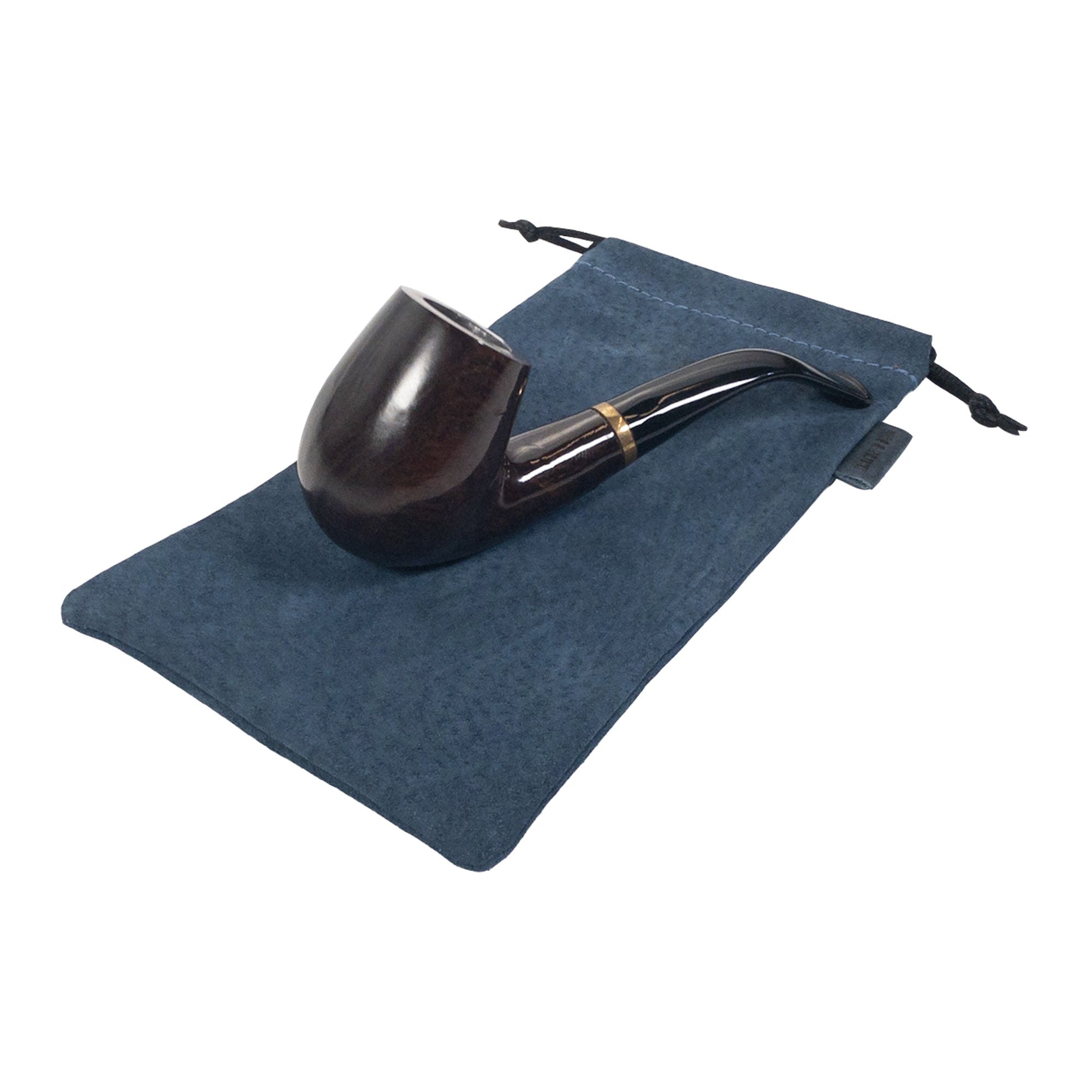 Hide & Drink Drawstring Bag for Pipe, expertly designed from luxurious sheepskin. This functional storage bag showcases the art of handmade quality from artisans in Guatemala & Oaxaca.