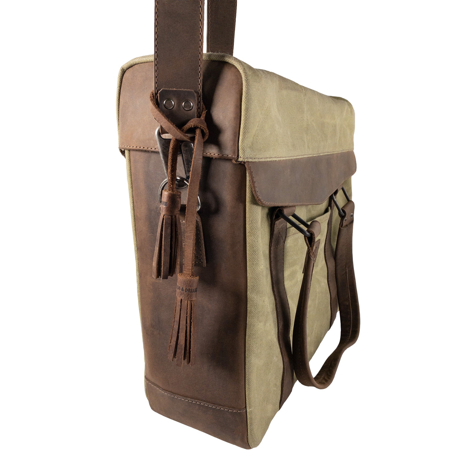 Hide & Drink Bag Accessory / Tassels attached to a stylish bag, showcasing the unique leather finishing and artisan craftsmanship. A perfect way to personalize your accessories. Labrador Ornament (2 Pack) / Hanging Labrador Decoration/Dog Ornament/Hanging Decoration for Purses, Handbags & Backpacks, Full Grain Leather, StockyardX, Small Batch Production, Hand Cut, Hand Sewn, Fire Branded, Artisan, Handmade in La Antigua Guatemala & Oaxaca Mexico.