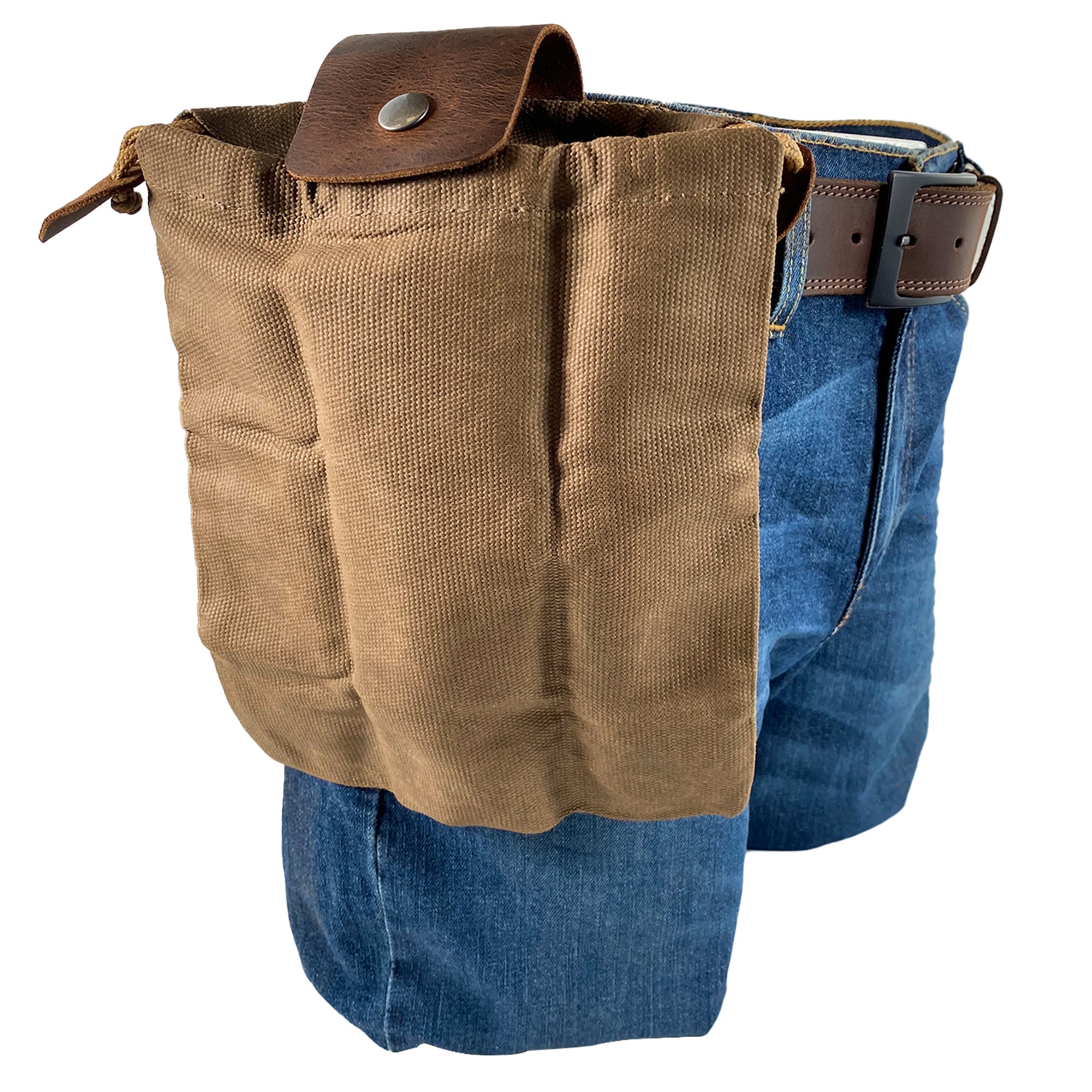Foraging Pouch (Collapsible) for Hiking - Stockyard X 'The Leather Store'