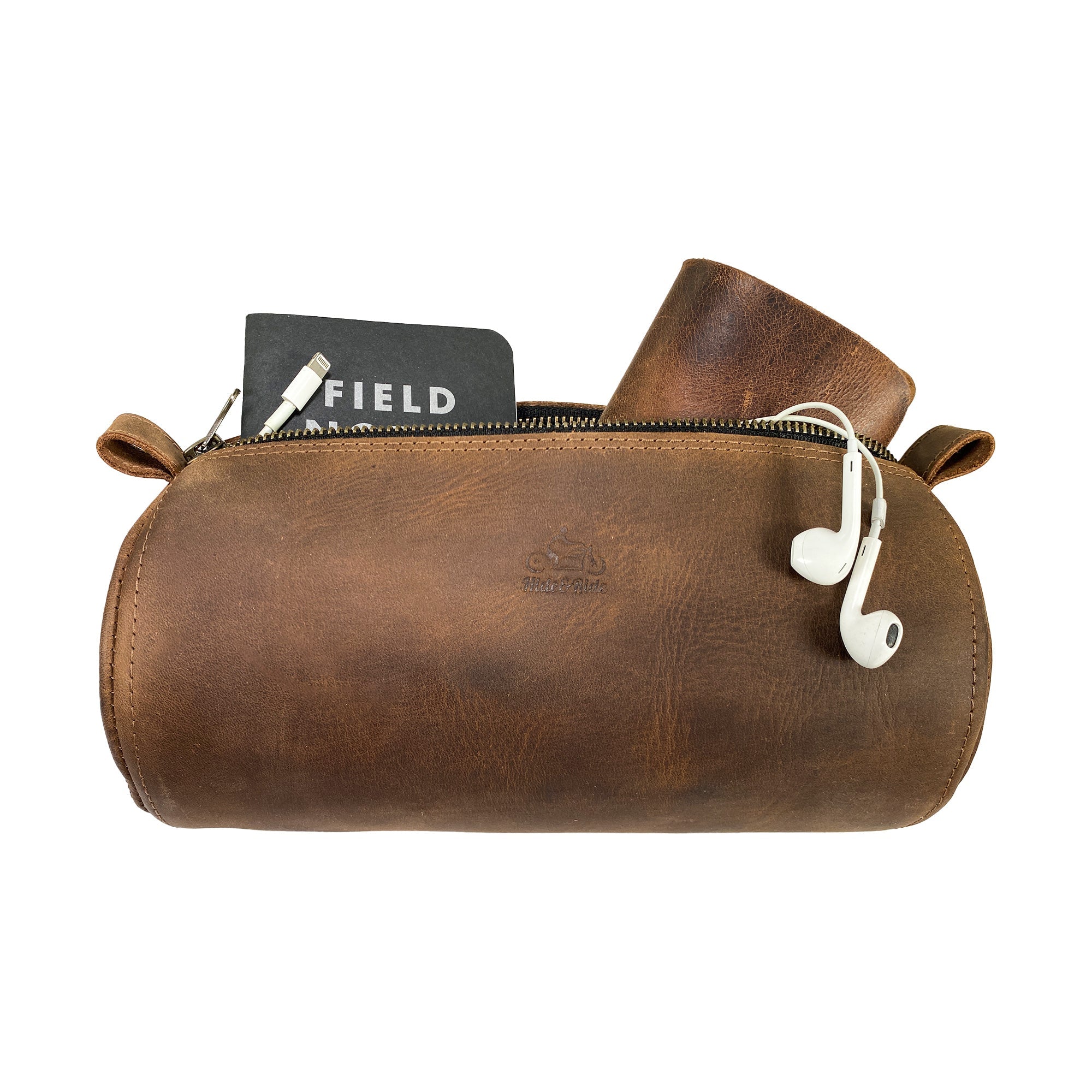 Motorcycle Handlebar Bag - Stockyard X 'The Leather Store'