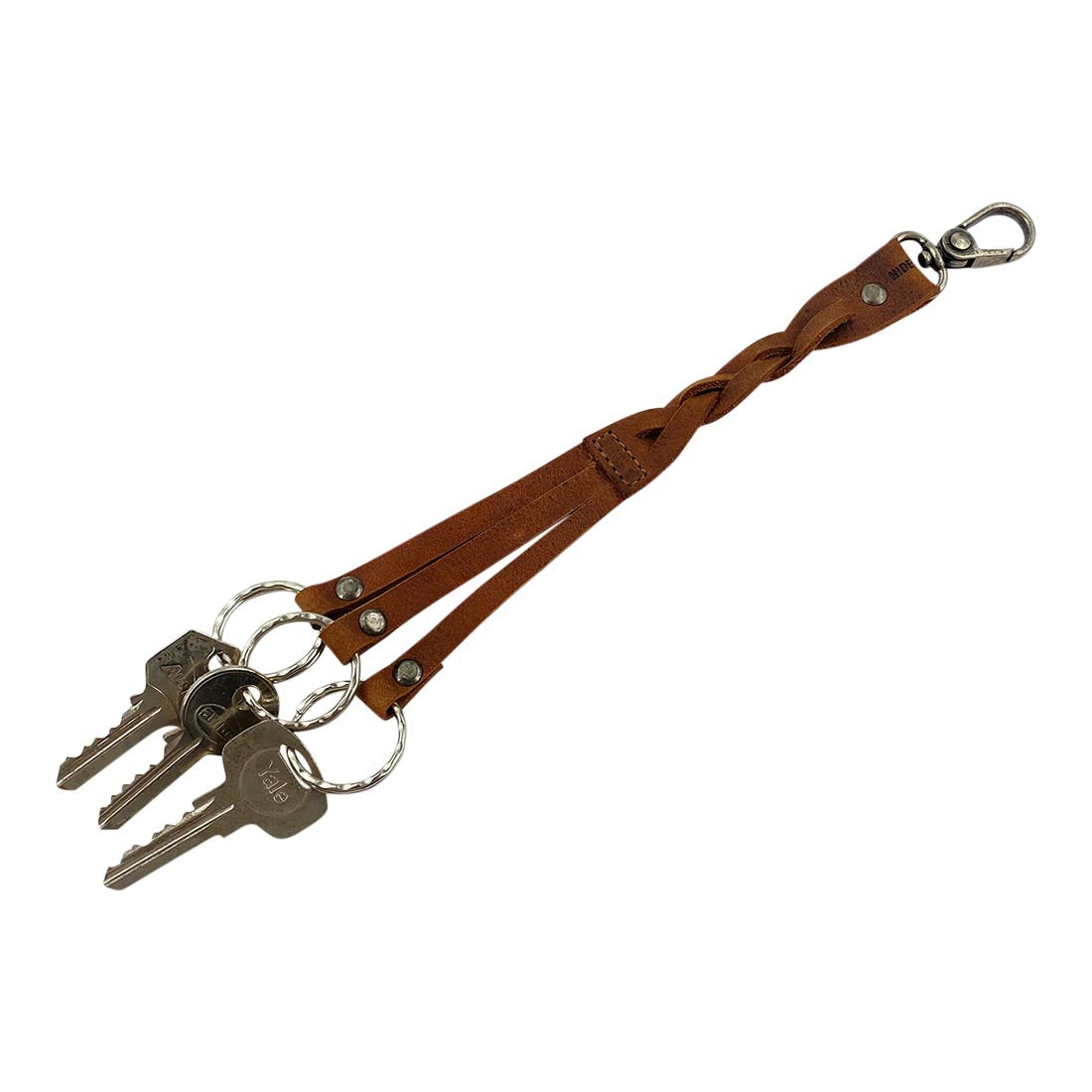 Triple Braided Keychain - Stockyard X 'The Leather Store'