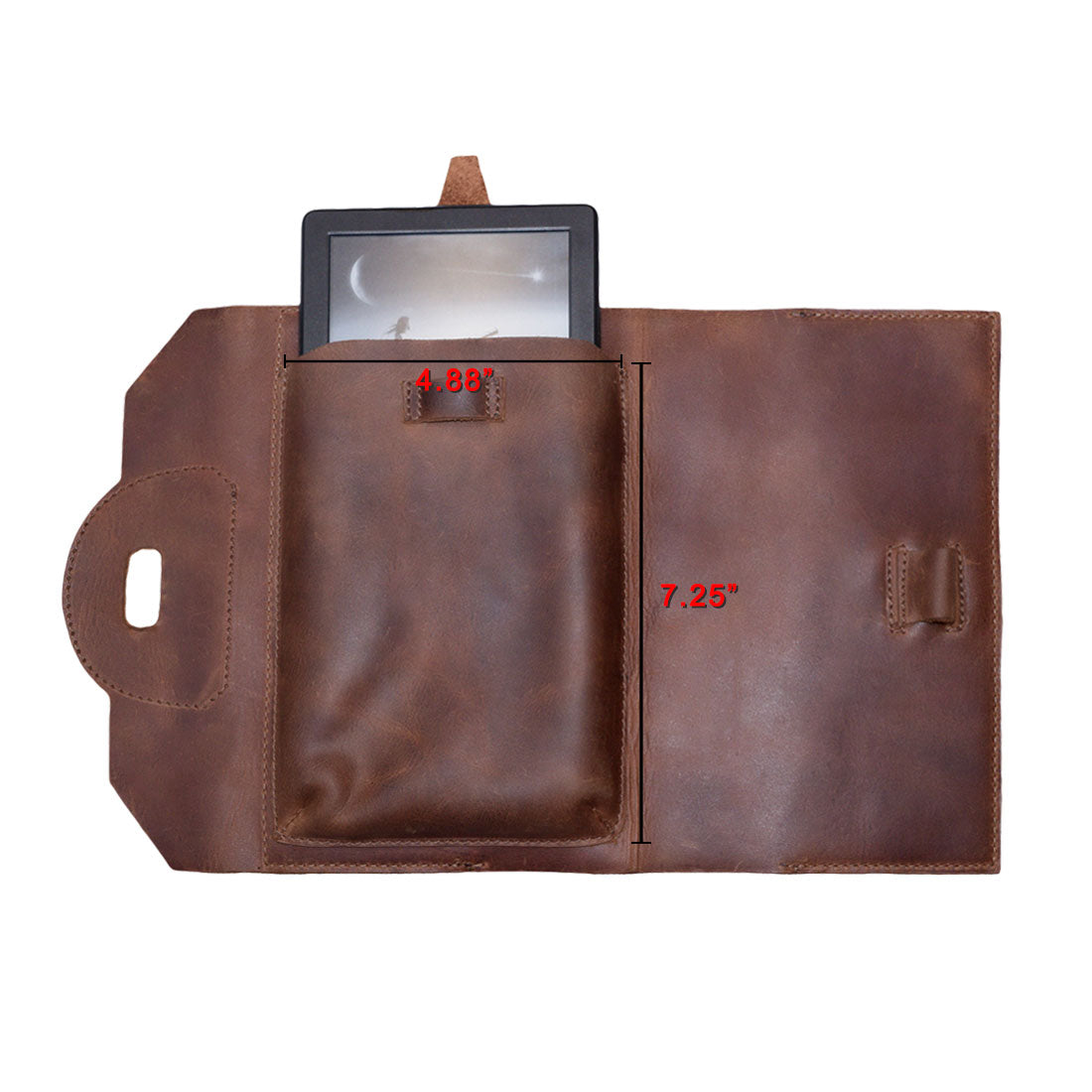 Journal Cover W/Kindle Pouch (5 x 8.25 in. Notebook Not Included) - Stockyard X 'The Leather Store'