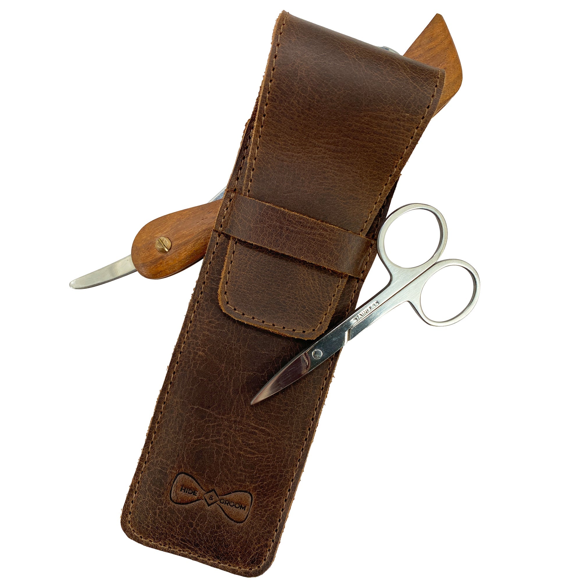 Straight Razor Case - Stockyard X 'The Leather Store'