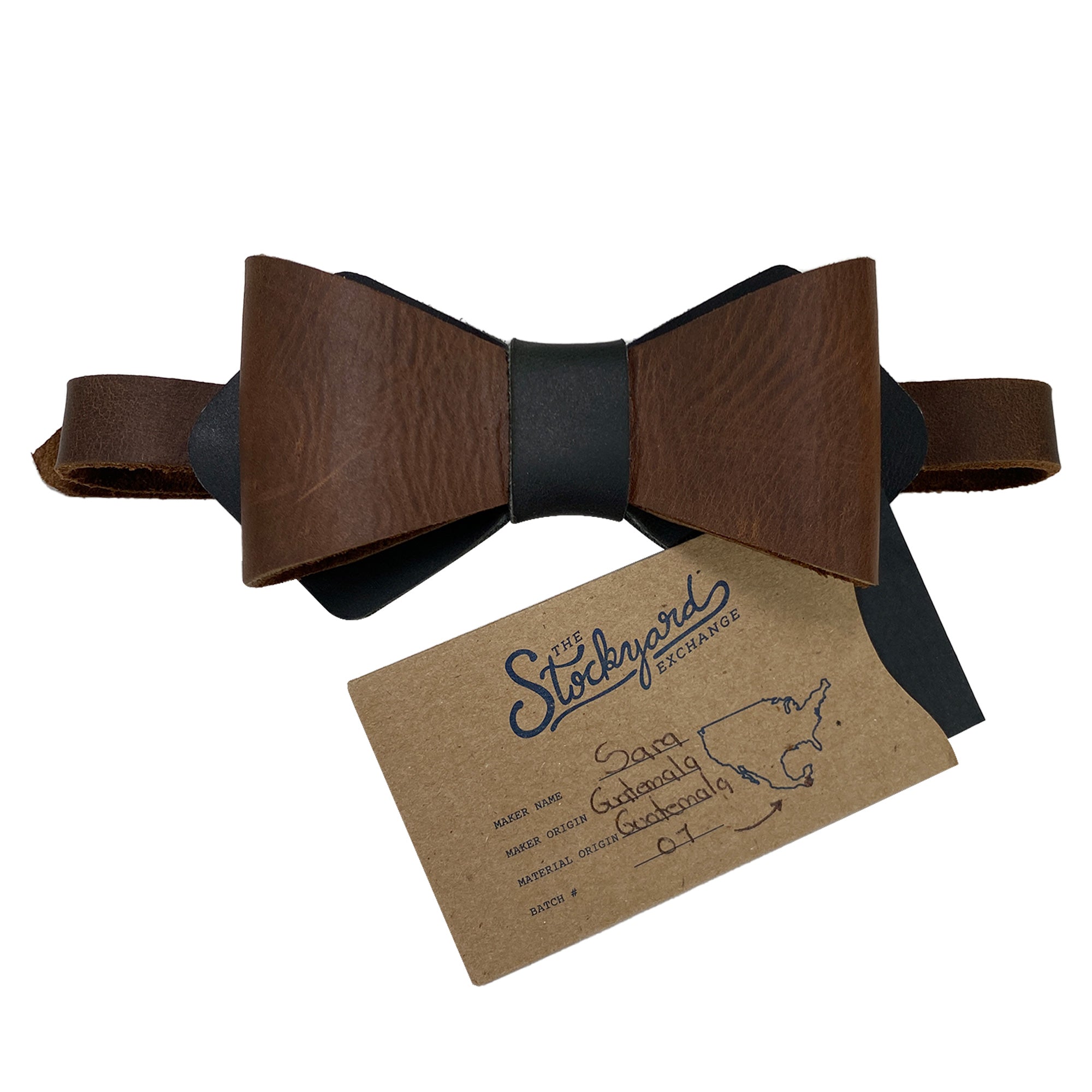 Double Bow Tie - Stockyard X 'The Leather Store'