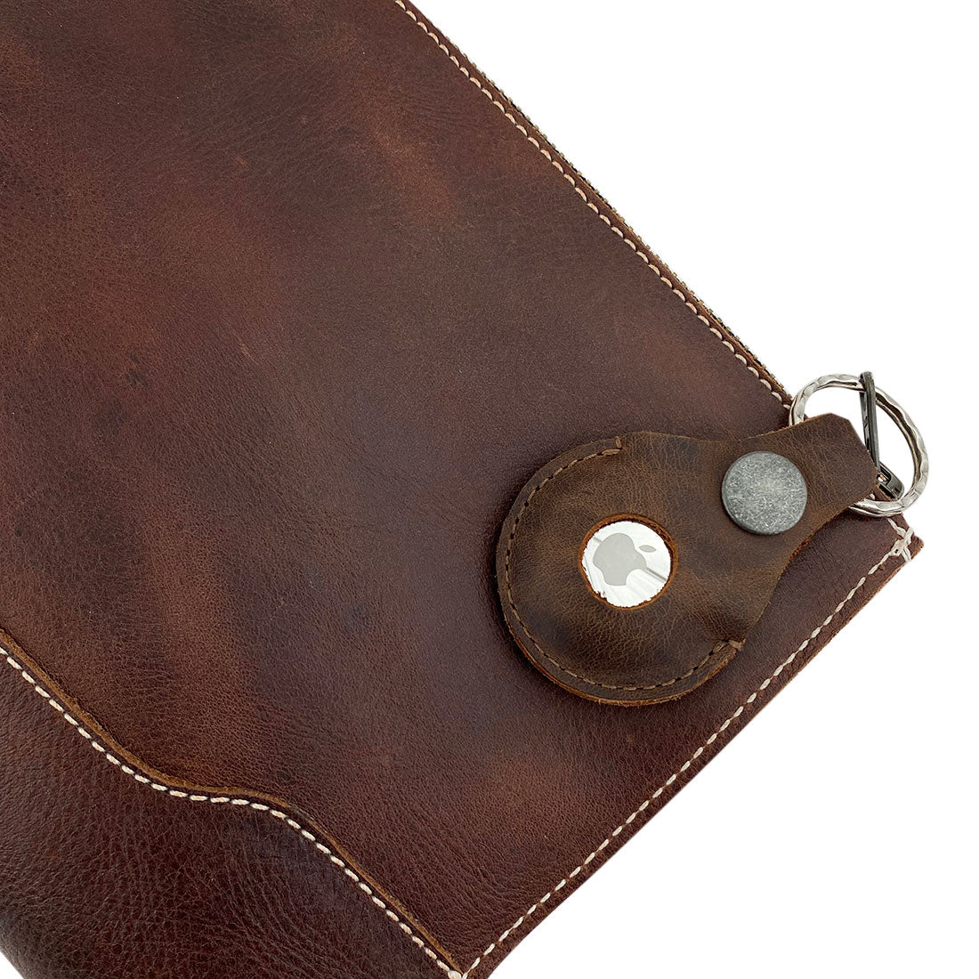 AirTag Rounded Keychain - Stockyard X 'The Leather Store'