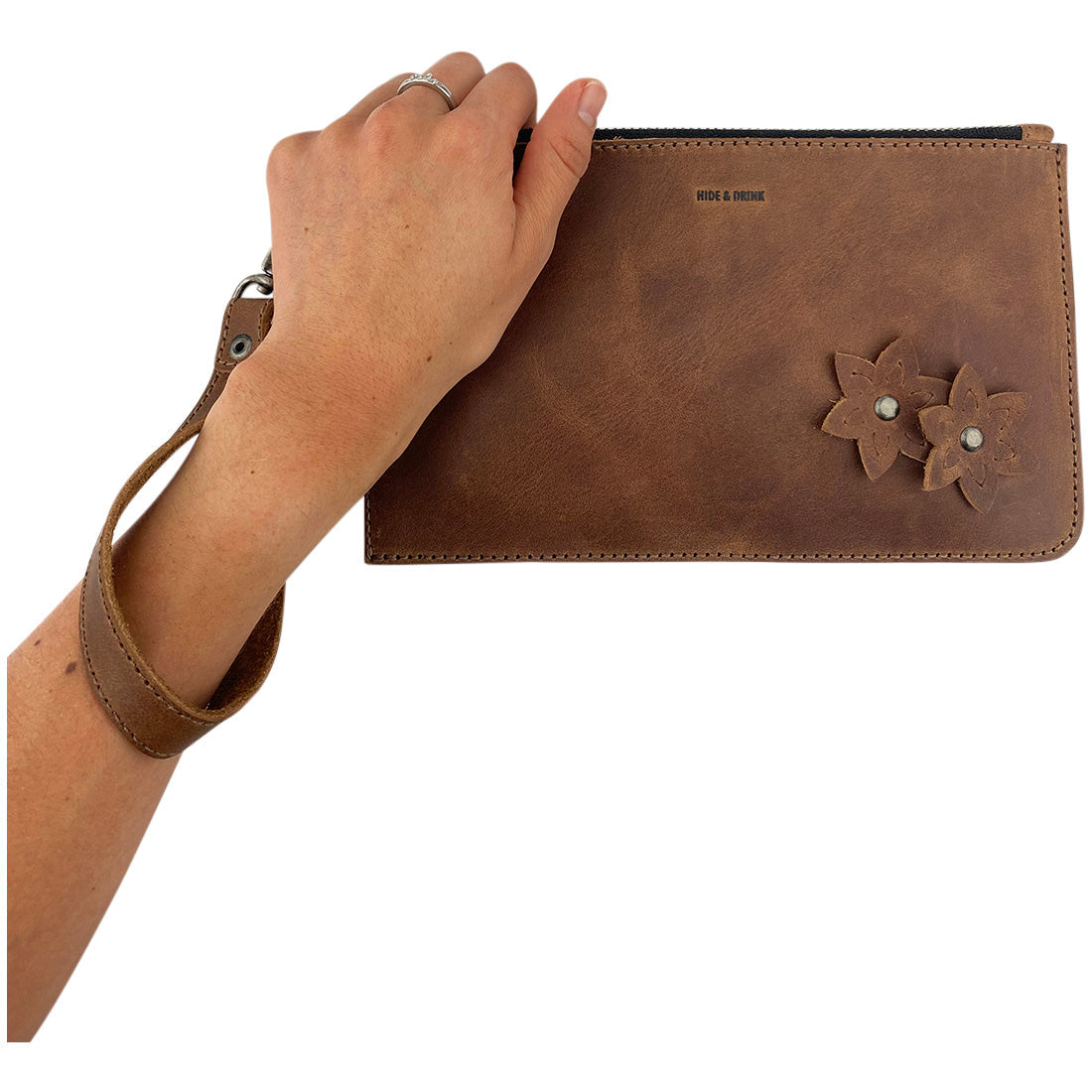 Flowered Clutch - Stockyard X 'The Leather Store'