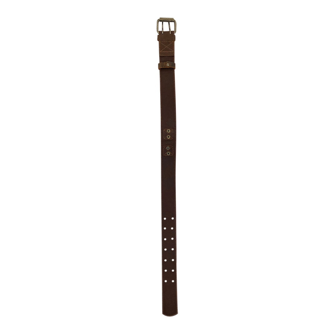 Measuring guidelines for Taco Dog Dog Collar, perfect for large dogs. This collar features 7 adjustable holes and heavy duty hardware, all handcrafted from soft full grain leather. Supporting artisan crafting traditions from La Antigua Guatemala and Oaxaca Mexico, it represents quality and minimalist design in pet accessories.