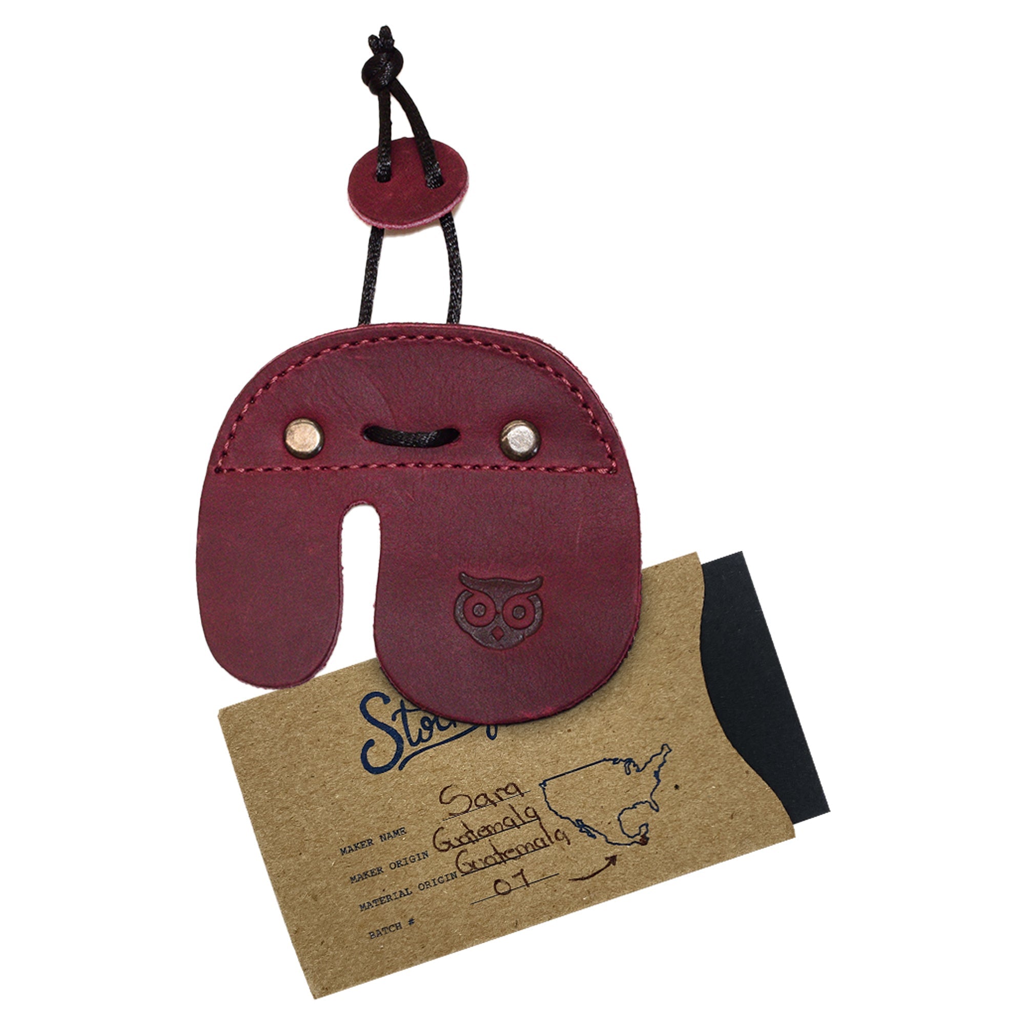 Right Handed Archery Finger Protector by Hide & Drink, made from full grain leather, presents a unique design. This vital Archery Finger Tab acts as a Protect Guard for Recurve Bows, essential for any shooting practice gear in sports and outdoors categories. Handmade in La Antigua Guatemala, ensuring artisanal quality through small batch production along with hand cut, hand sewn techniques, and a fire branded signature.