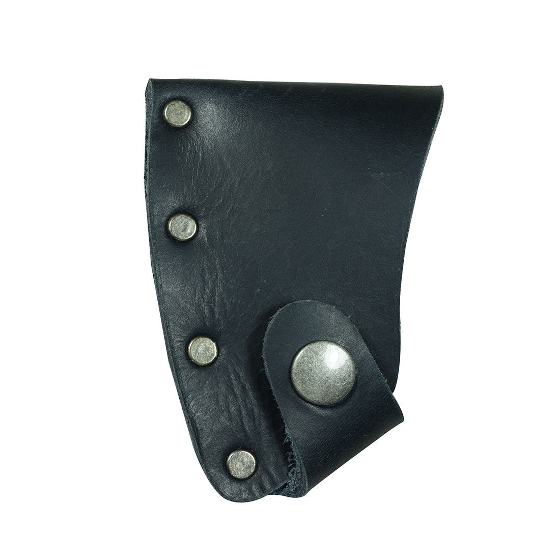 Sleek Hatchet Blade Cover by Hide & Drink, serving as a protective axe head sheath from high-quality full grain leather. Great for camping lovers and lumberjacks, this artisan-crafted piece highlights the beauty of handmade items produced in La Antigua Guatemala & Oaxaca Mexico.