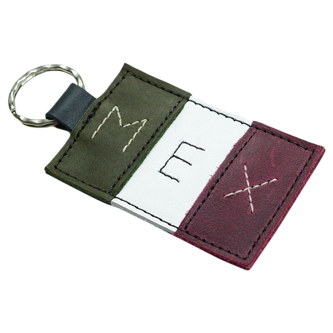 Mexican Flag Keychain - Stockyard X 'The Leather Store'