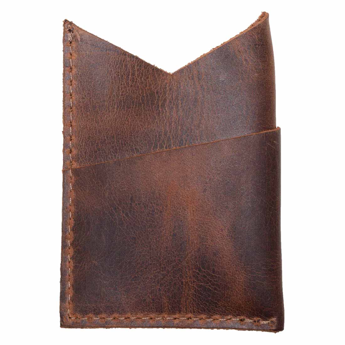 Triangular Cut Card Holder - Stockyard X 'The Leather Store'