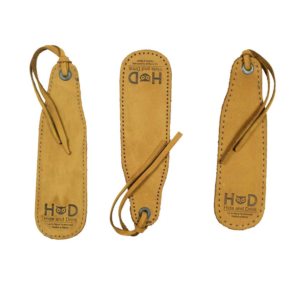 Hide & Drink Bookmark (3-Pack) made from quality full grain leather, perfect for marking your place in books. An artisan-crafted piece from small batch production in La Antigua Guatemala.