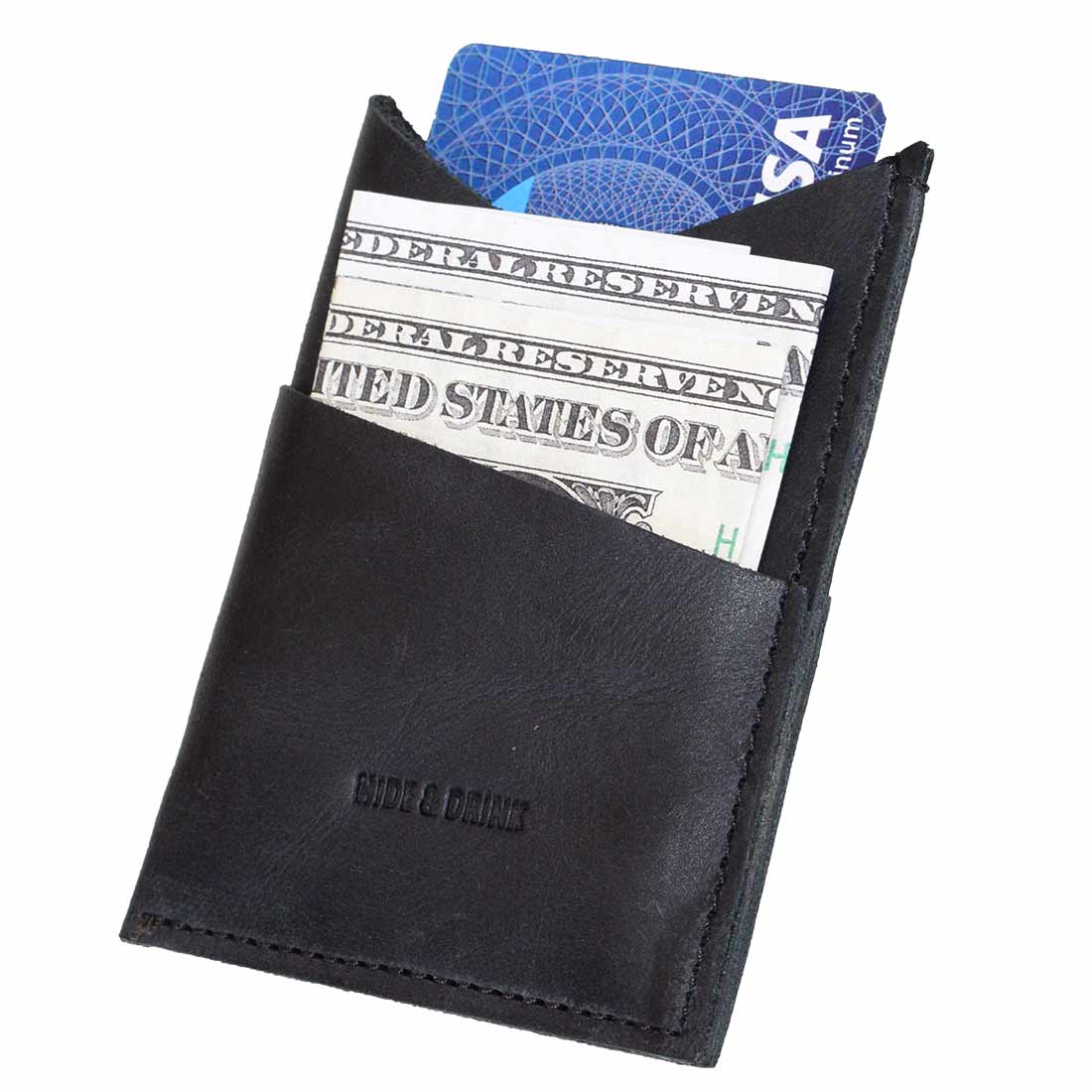 Triangular Cut Card Holder - Stockyard X 'The Leather Store'