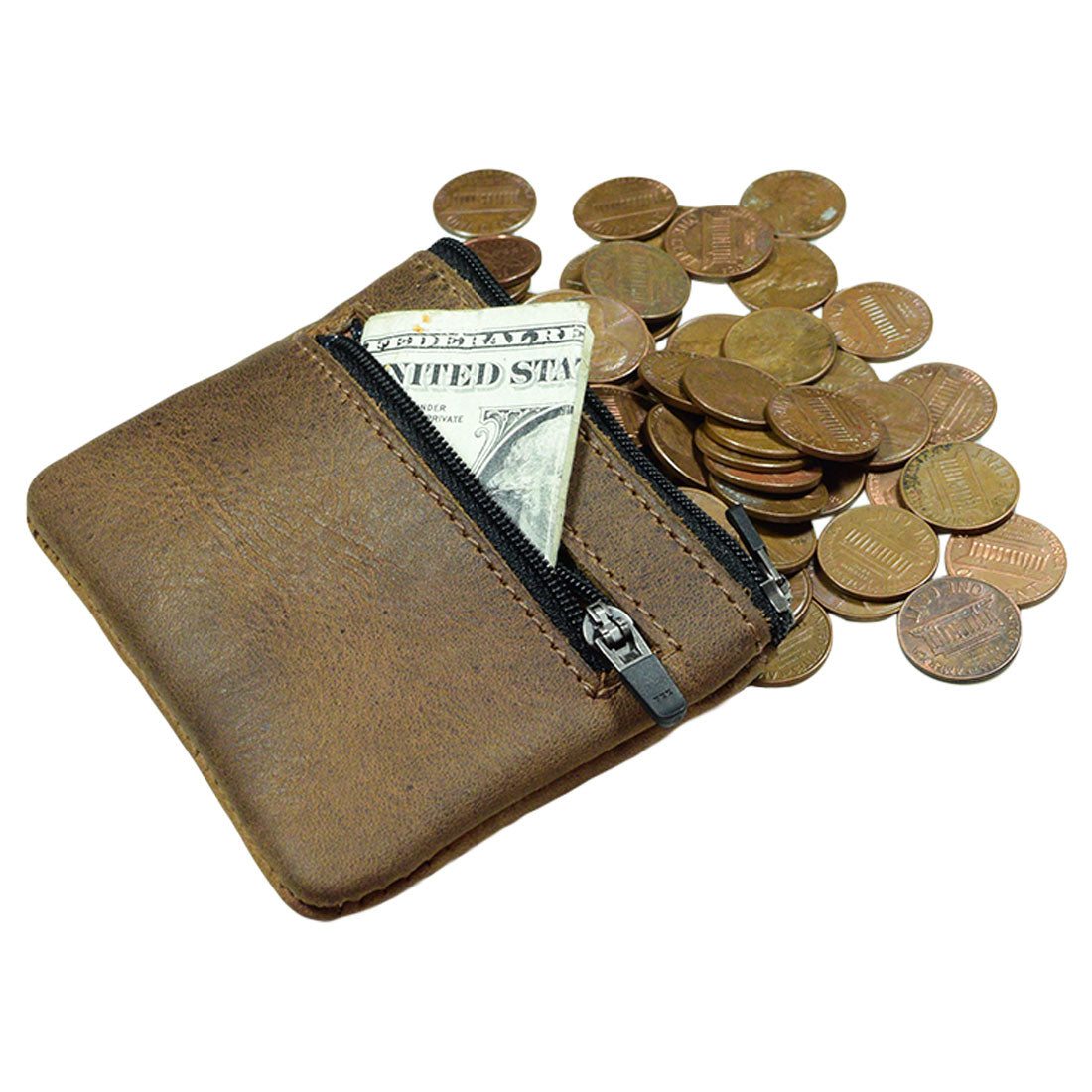 Zippered Pouch Wallet - Stockyard X 'The Leather Store'