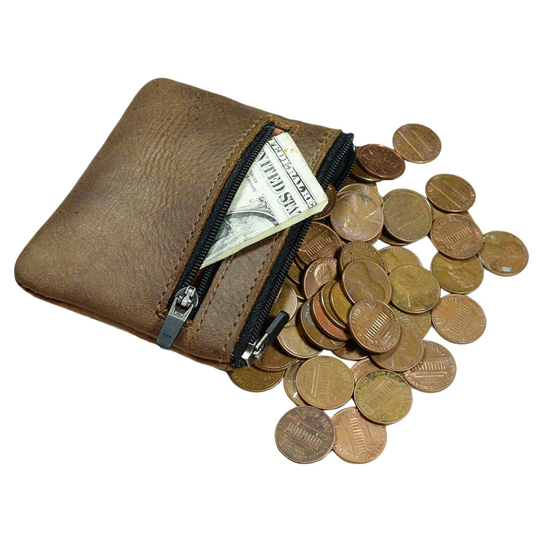 Zippered Pouch Wallet - Stockyard X 'The Leather Store'