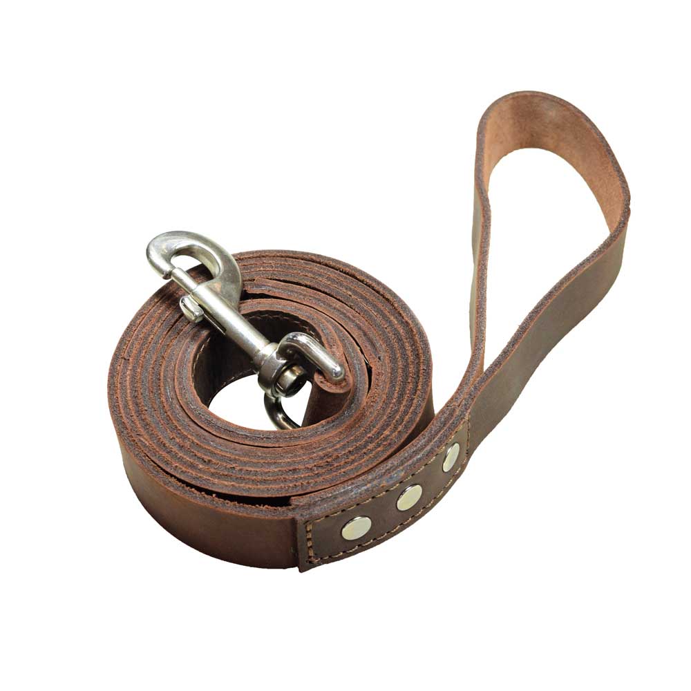 Leather Dog Leash (6 feet) - Stockyard X 'The Leather Store'