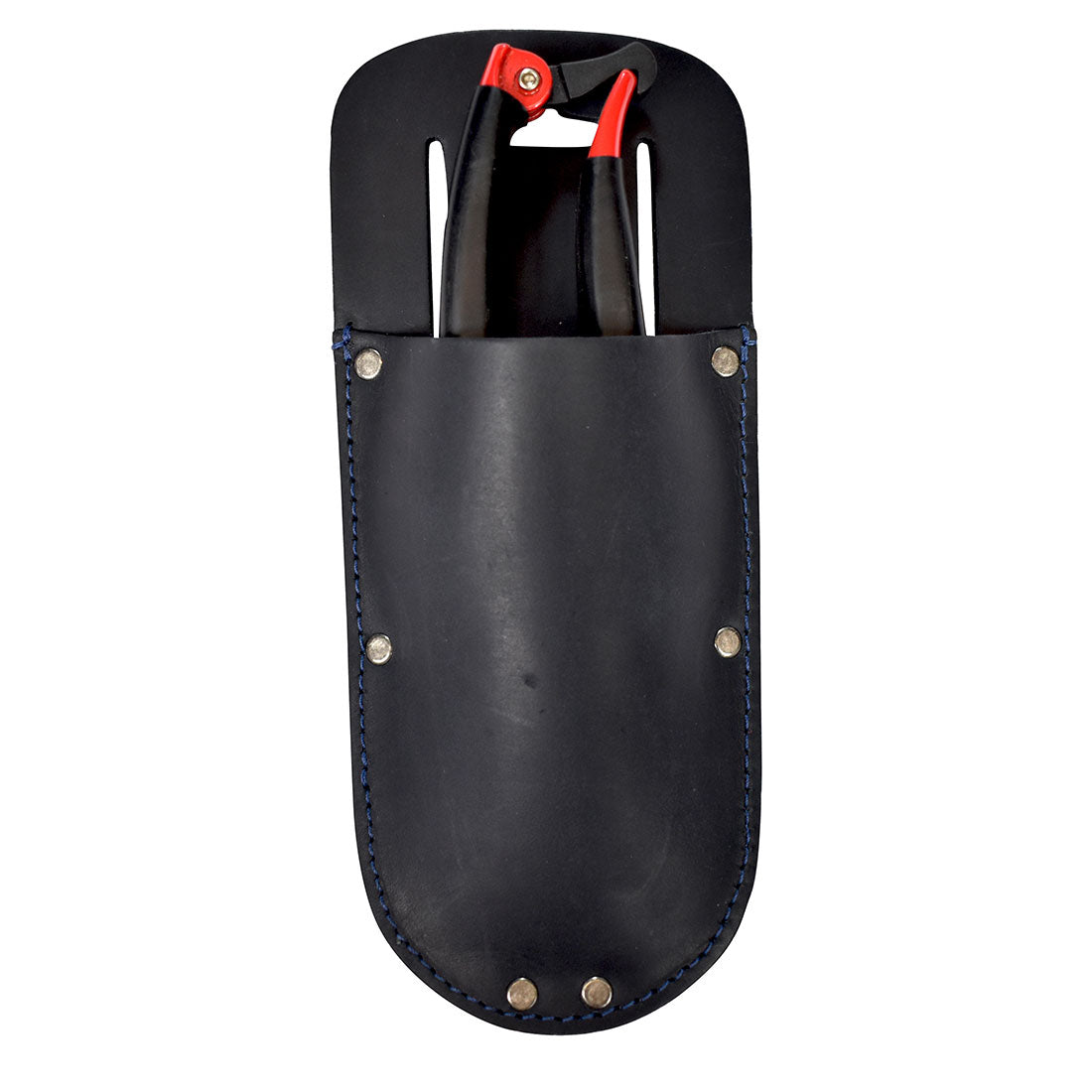 Hide & Drink Garden Pruner Sheath in a rich brown shade, ideal for securing garden scissors. Crafted with Thick Full Grain Leather, this artisan product enhances efficiency in gardening.