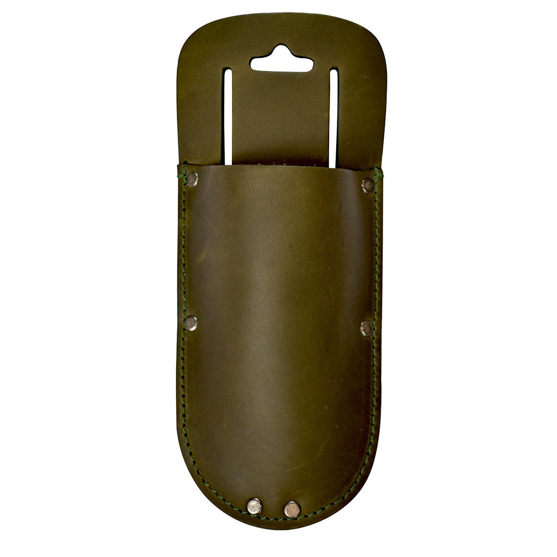 Hide & Drink Garden Pruner Sheath highlighting a vibrant blue color, made from Thick Full Grain Leather perfect for securing tools. This artisan-crafted sheath ensures both style and function while gardening.
