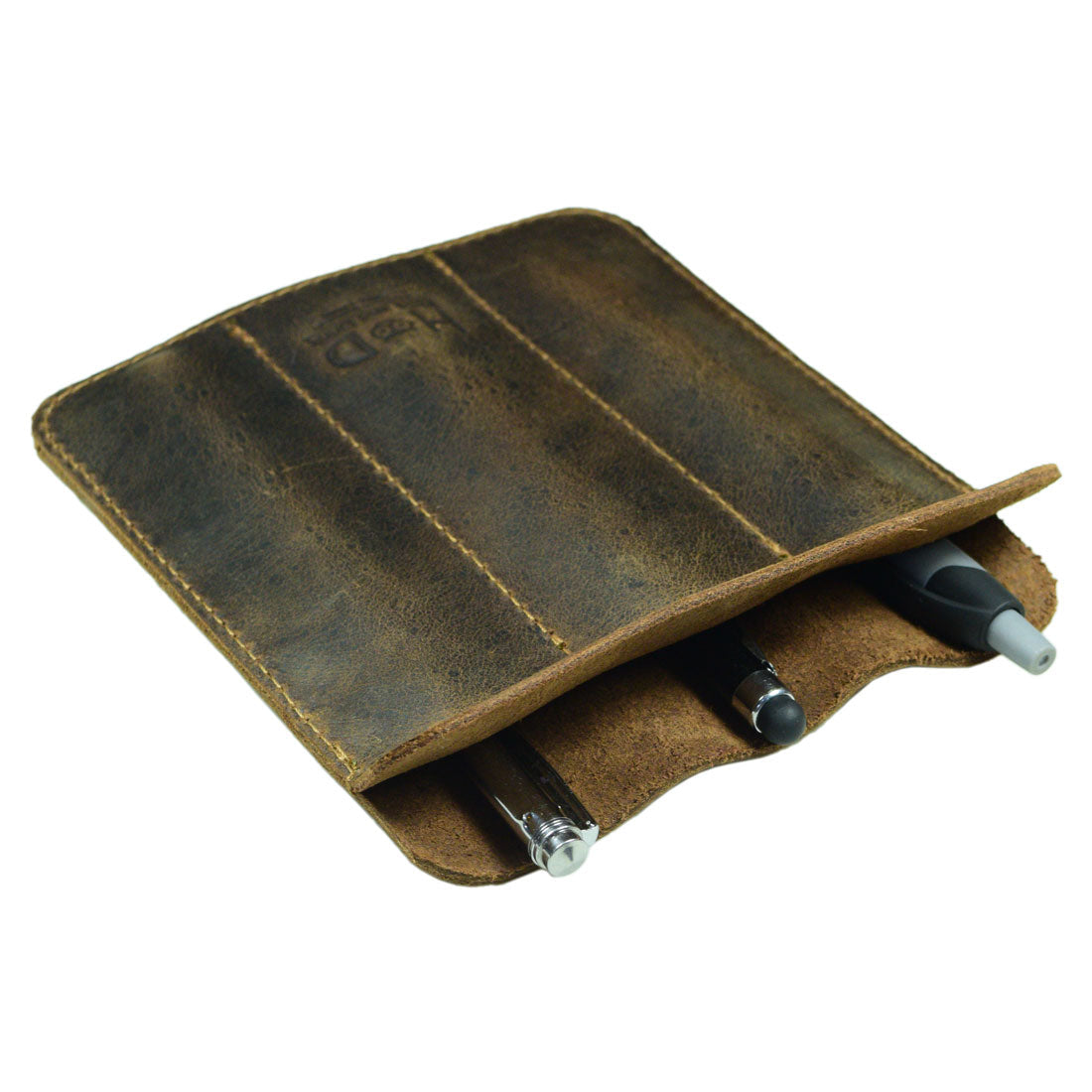 Triple Fountain Pen Case - Stockyard X 'The Leather Store'