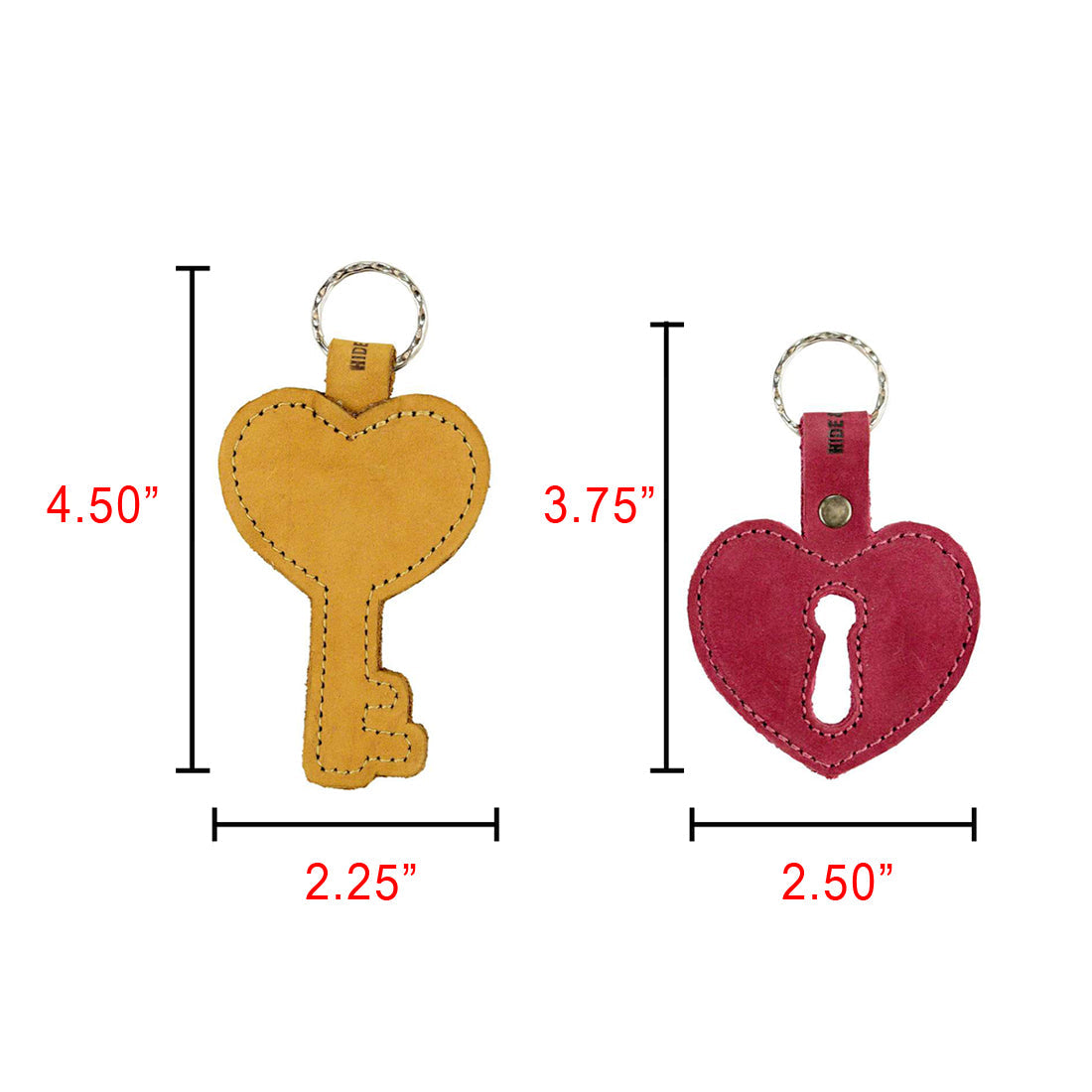 Key Heart Keychain - Stockyard X 'The Leather Store'