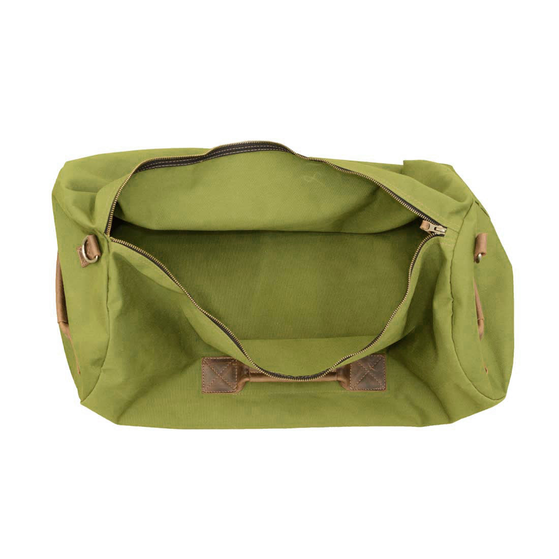 Military Duffel Bag Olive - Stockyard X 'The Leather Store'
