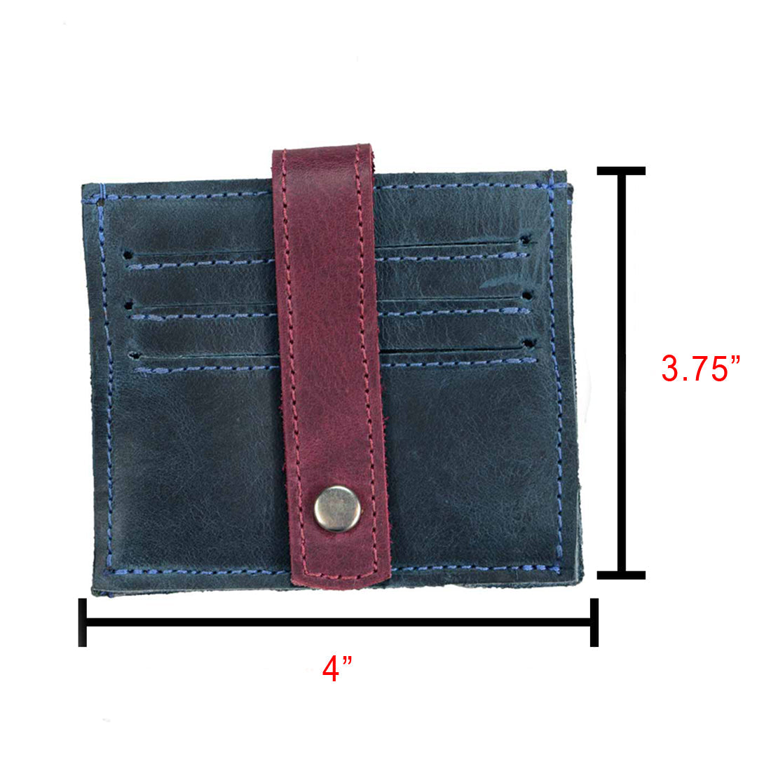 Bicolor Snap Wallet - Stockyard X 'The Leather Store'