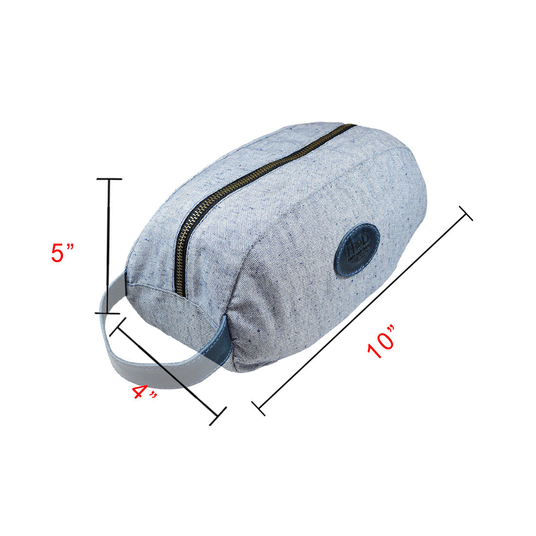 Denim Toiletry Bag - Stockyard X 'The Leather Store'