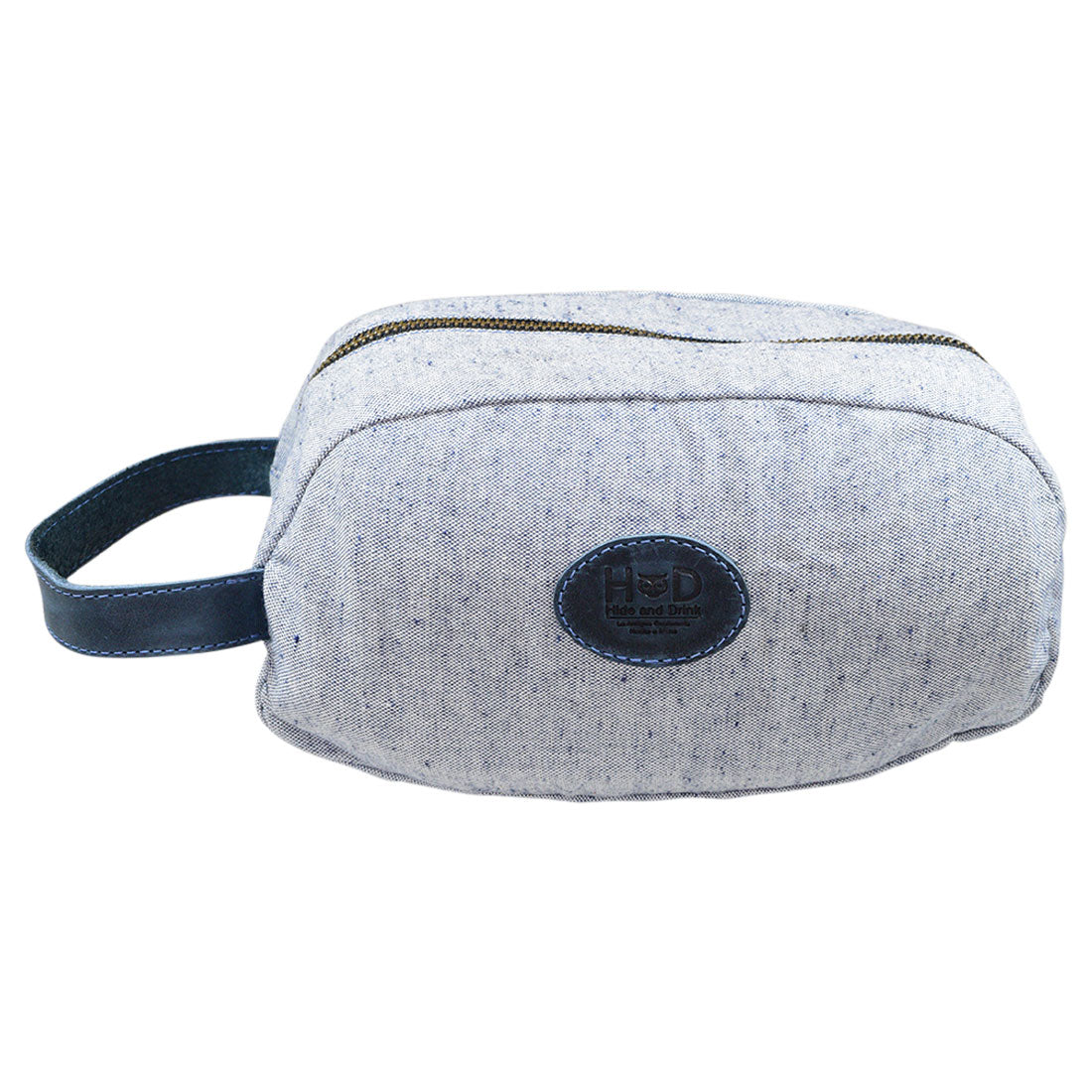 Denim Toiletry Bag - Stockyard X 'The Leather Store'