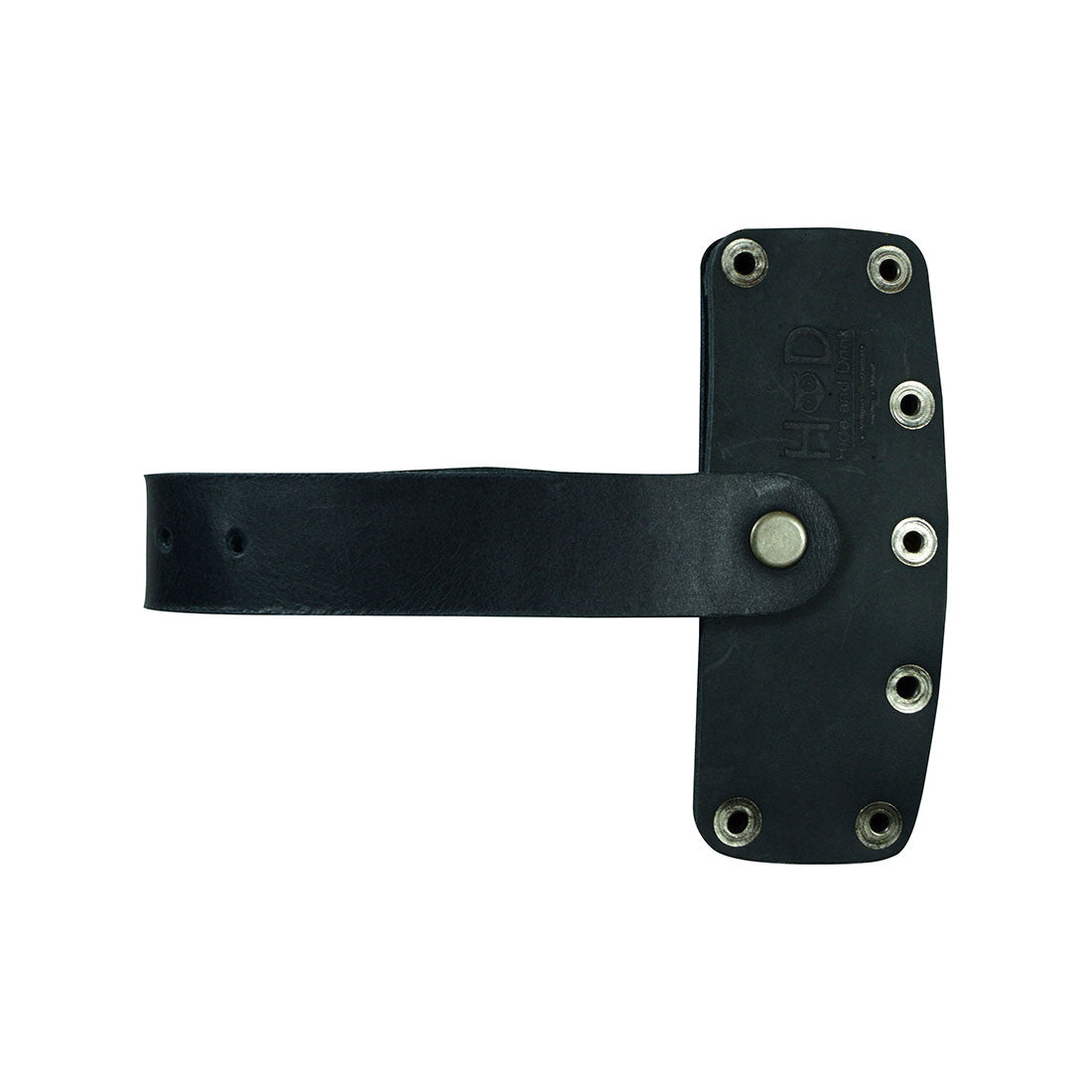The Hide & Drink Lumberjack Axe Sheath combines functionality and style with its rustic leather design and adjustable strap. This handmade protector holster emphasizes quality through its full grain leather construction.