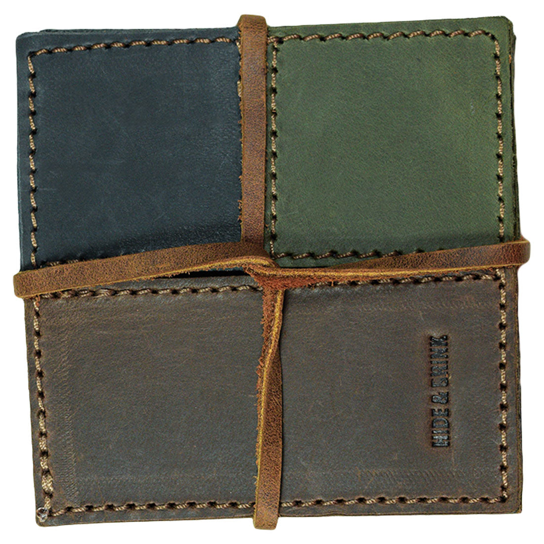 Mosaic Squared Coaster (6 pack) - Stockyard X 'The Leather Store'