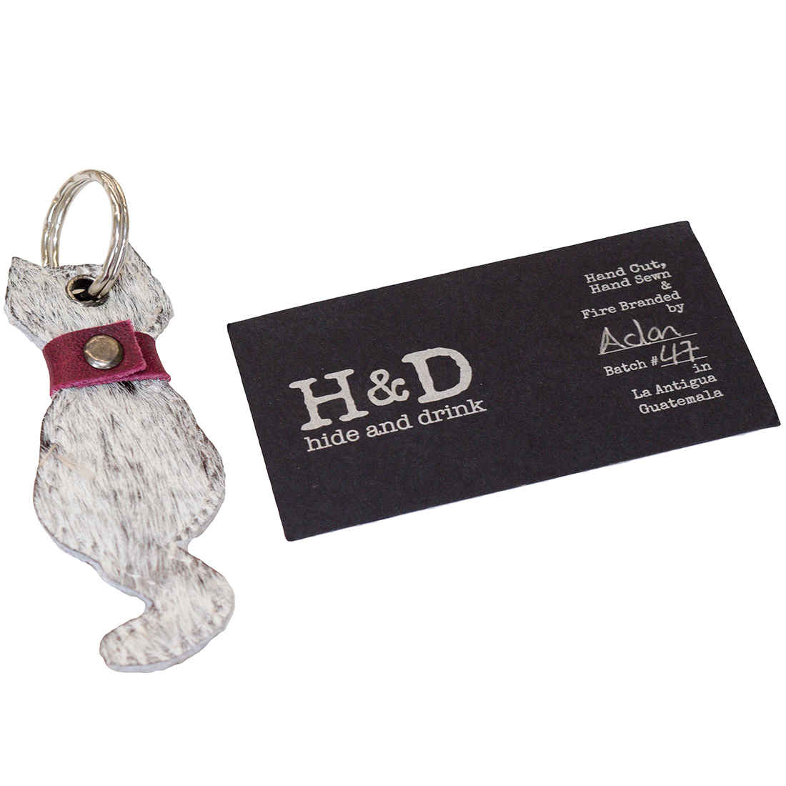 Furry Cat Keychain - Stockyard X 'The Leather Store'