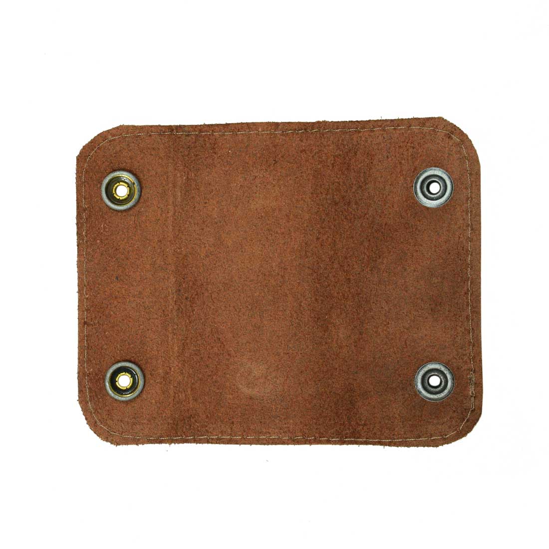 The back side of the Hide & Drink Handle Grip Replacement, showcasing the quality hides used in its construction. This artisan piece reflects the unique character of Full Grain Leather, ideal for those needing a sturdy Handle Grip Replacement for their luggage.